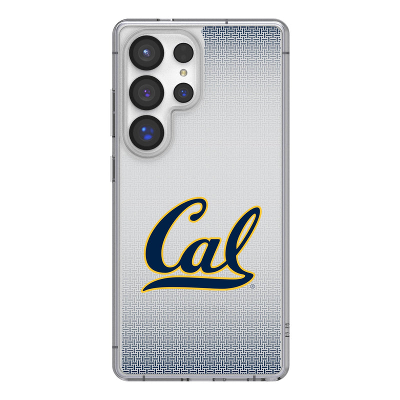 University of California Berkeley Golden Bears Linen Galaxy Clear Phone Case for Samsung Galaxy