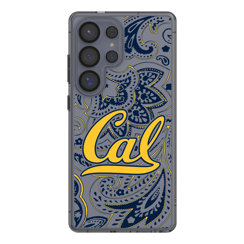 University of California Berkeley Golden Bears Paisley Galaxy Clear Phone Case for Samsung Galaxy