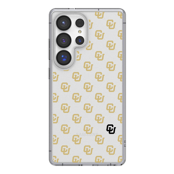 University of Colorado Buffaloes Fashion Pattern Galaxy Clear Phone Case for Samsung Galaxy