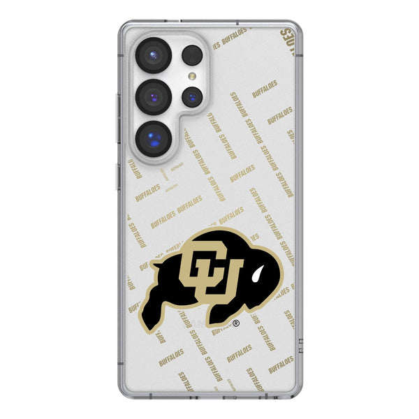 University of Colorado Buffaloes Quadtile Galaxy Clear Phone Case for Samsung Galaxy