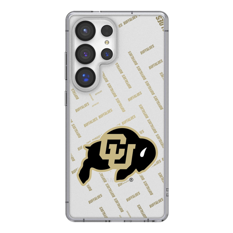 University of Colorado Buffaloes Quadtile Galaxy Clear Phone Case for Samsung Galaxy