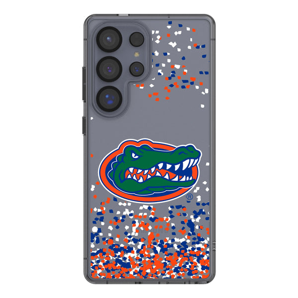 University of Florida Gators Confetti Galaxy Clear Phone Case for Samsung Galaxy