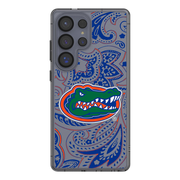 University of Florida Gators Paisley Galaxy Clear Phone Case for Samsung Galaxy
