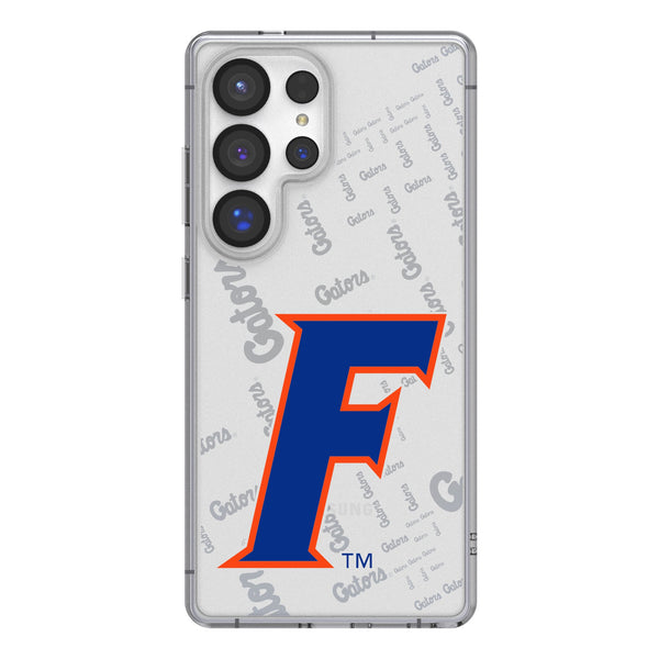 University of Florida Gators Quadtile Galaxy Clear Phone Case for Samsung Galaxy