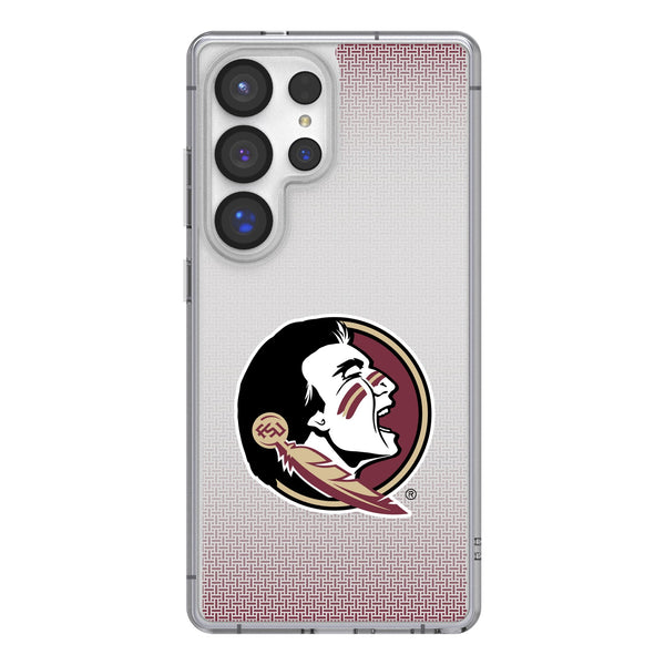 Florida State University Seminoles Linen Galaxy Clear Phone Case for Samsung Galaxy