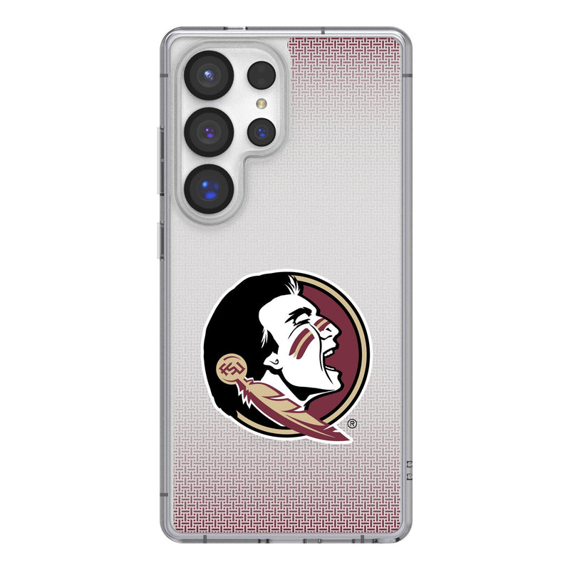 Florida State University Seminoles Linen Galaxy Clear Phone Case for Samsung Galaxy