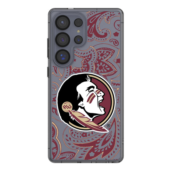 Florida State University Seminoles Paisley Galaxy Clear Phone Case for Samsung Galaxy