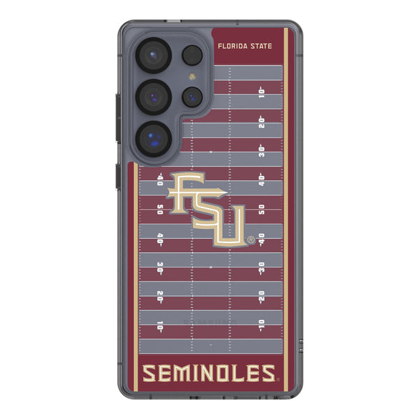Florida State University Seminoles Athletic Wordmark Field Galaxy Clear Phone Case for Samsung Galaxy