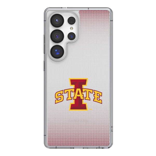 Iowa State University Cyclones Linen Galaxy Clear Phone Case for Samsung Galaxy