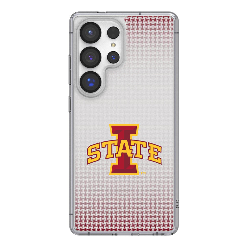 Iowa State University Cyclones Linen Galaxy Clear Phone Case for Samsung Galaxy