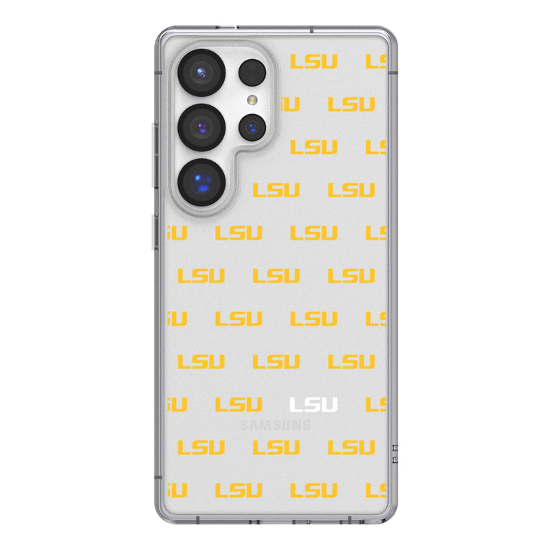Louisiana State University Tigers Fashion Pattern Galaxy Clear Phone Case for Samsung Galaxy