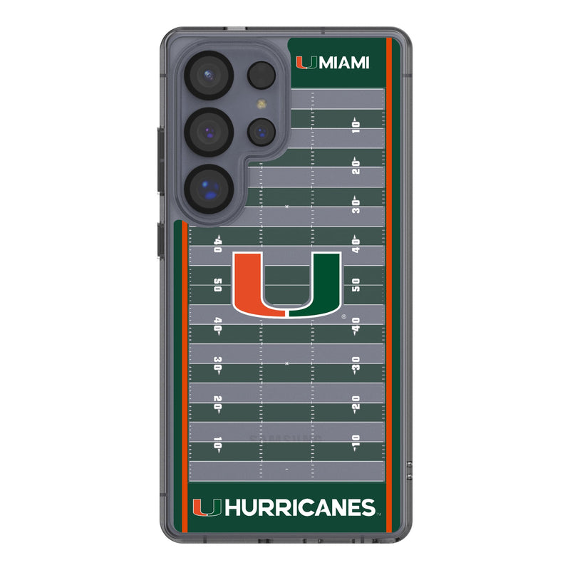 University of Miami Hurricanes Field Galaxy Clear Phone Case for Samsung Galaxy