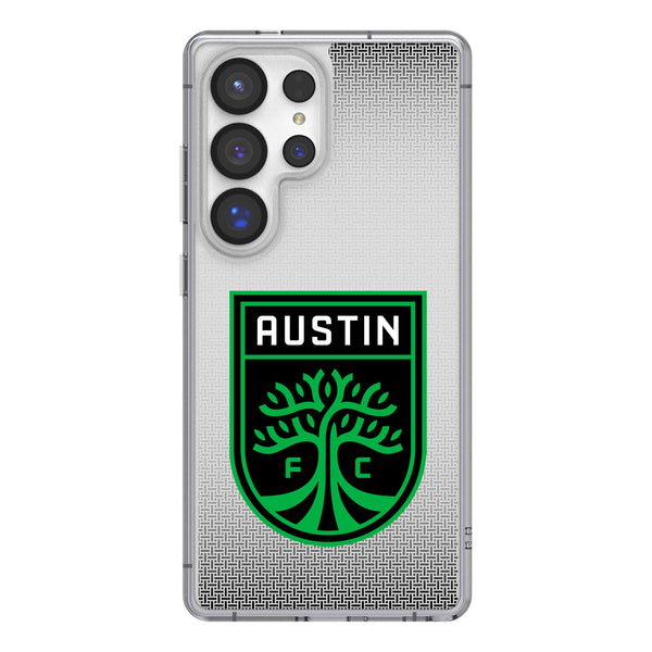 Austin FC Linen Galaxy Clear Phone Case for Samsung Galaxy
