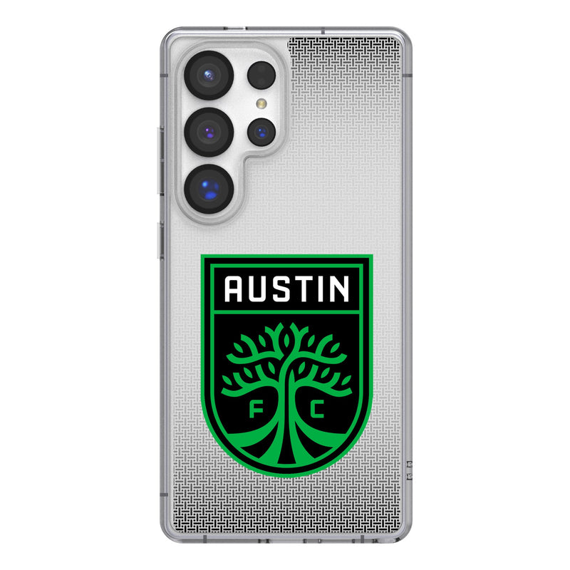 Austin FC Linen Galaxy Clear Phone Case for Samsung Galaxy