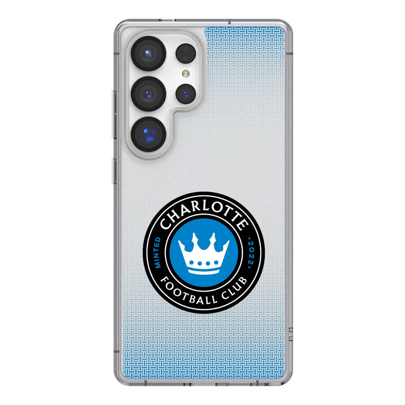 Charlotte FC Linen Galaxy Clear Phone Case for Samsung Galaxy