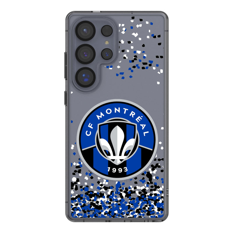 CF Montreal Confetti Galaxy Clear Phone Case for Samsung Galaxy