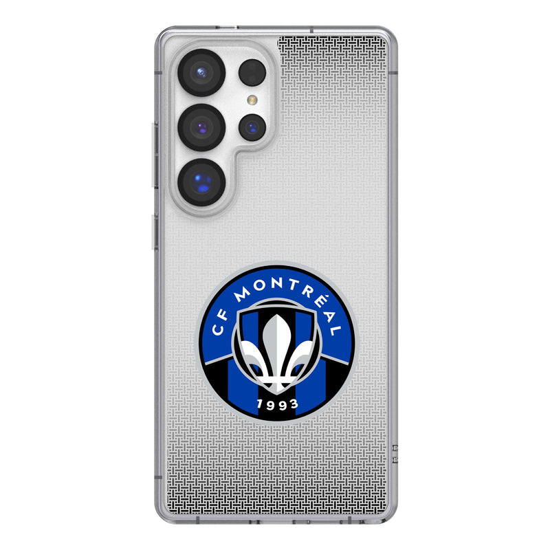 CF Montreal Linen Galaxy Clear Phone Case for Samsung Galaxy