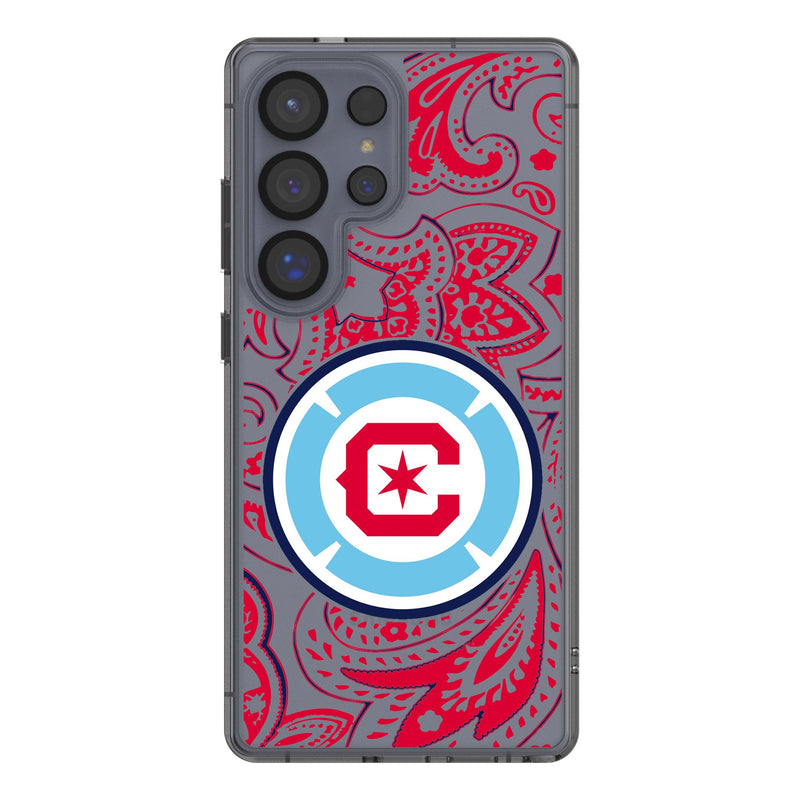 Chicago Fire Paisley Galaxy Clear Phone Case for Samsung Galaxy