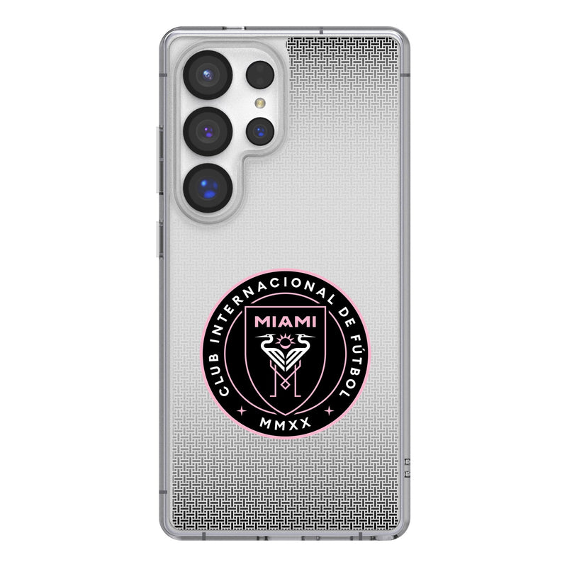 Inter Miami CF Linen Galaxy Clear Phone Case for Samsung Galaxy
