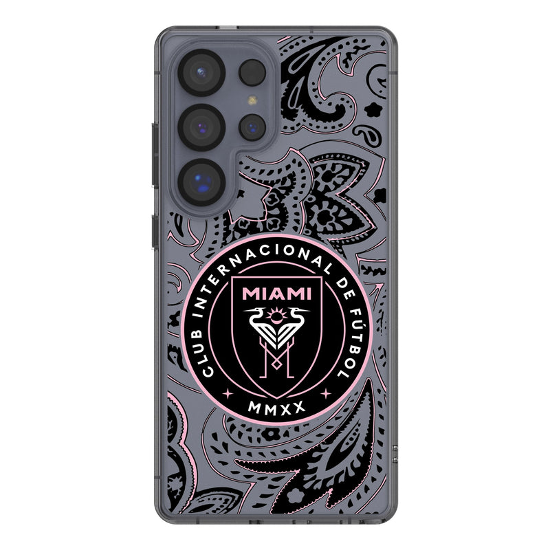 Inter Miami CF Paisley Galaxy Clear Phone Case for Samsung Galaxy