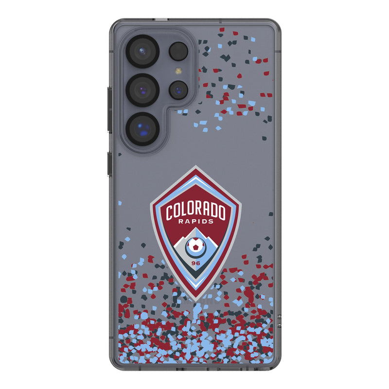 Colorado Rapids Confetti Galaxy Clear Phone Case for Samsung Galaxy