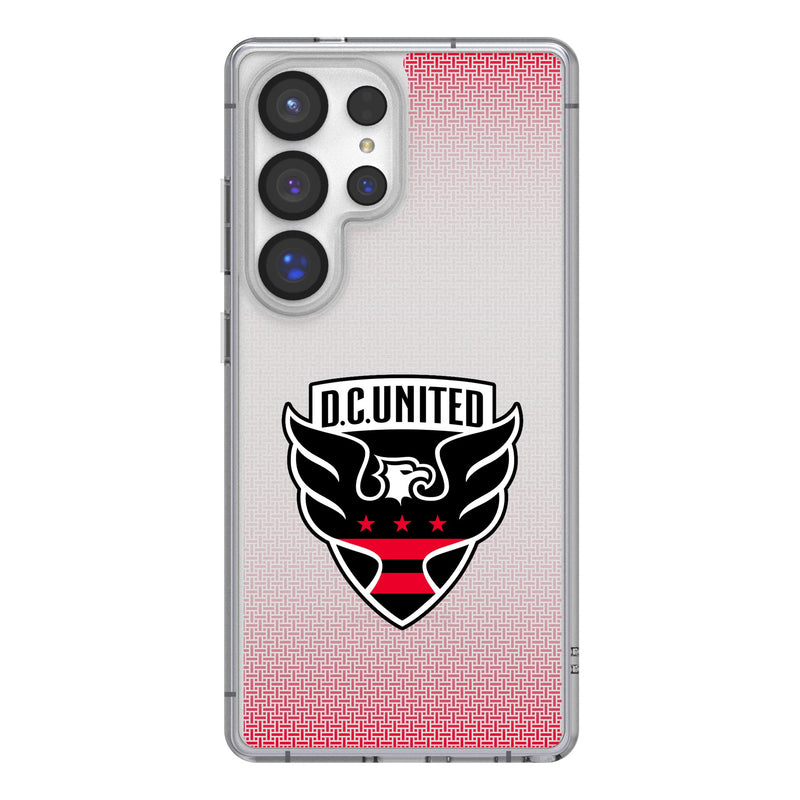 DC United Linen Galaxy Clear Phone Case for Samsung Galaxy