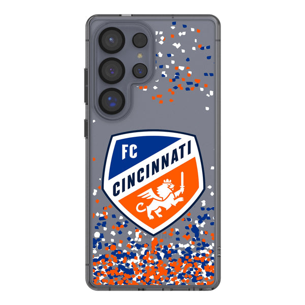 FC Cincinnati Confetti Galaxy Clear Phone Case for Samsung Galaxy