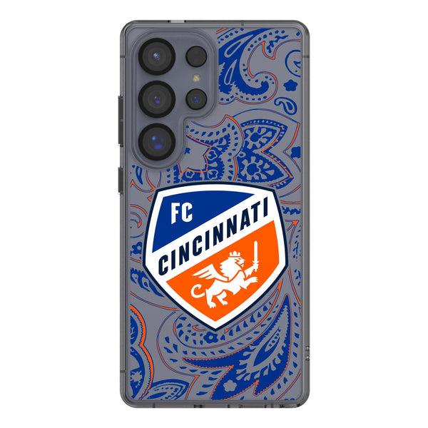 FC Cincinnati Paisley Galaxy Clear Phone Case for Samsung Galaxy