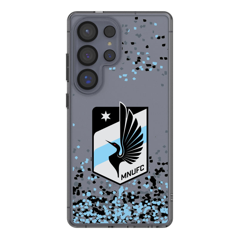 Minnesota United FC Confetti Galaxy Clear Phone Case for Samsung Galaxy