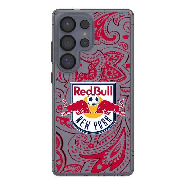 New York Red Bulls Paisley Galaxy Clear Phone Case for Samsung Galaxy