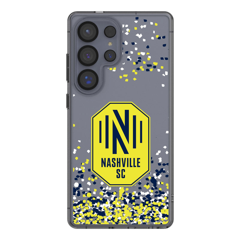 Nashville SC Confetti Galaxy Clear Phone Case for Samsung Galaxy