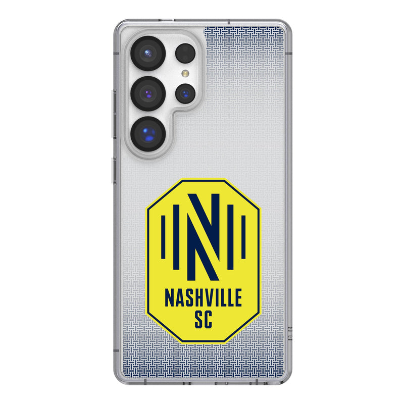 Nashville SC Linen Galaxy Clear Phone Case for Samsung Galaxy
