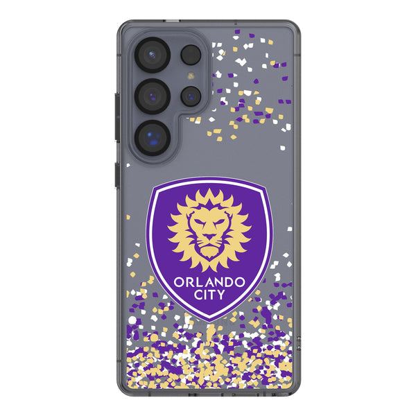 Orlando City Soccer Club Confetti Galaxy Clear Phone Case for Samsung Galaxy