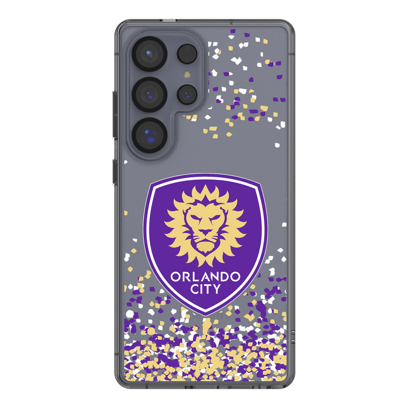 Orlando City Soccer Club Confetti Galaxy Clear Phone Case for Samsung Galaxy