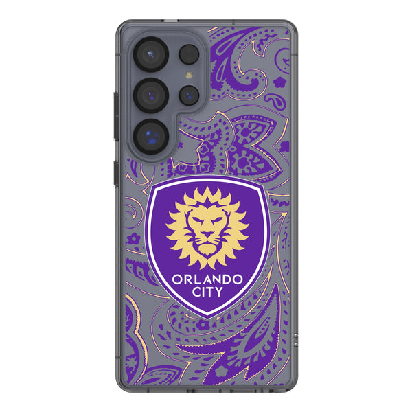 Orlando City Soccer Club Paisley Galaxy Clear Phone Case for Samsung Galaxy