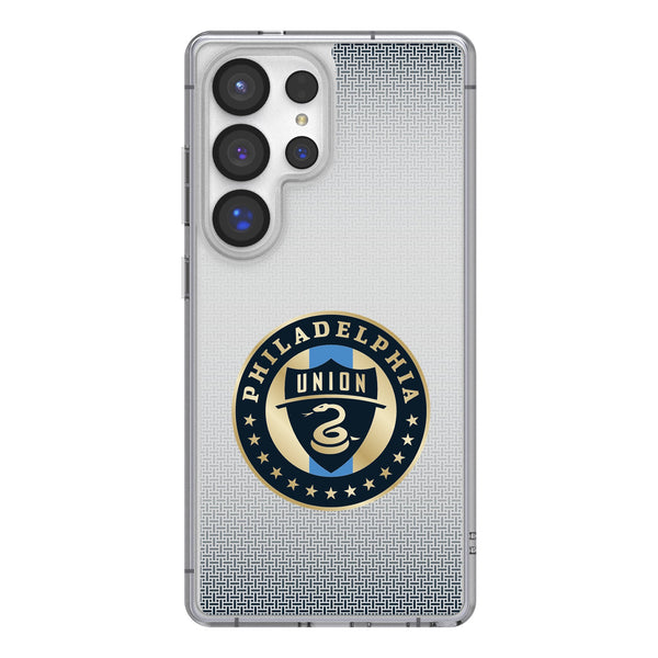 Philadelphia Union Linen Galaxy Clear Phone Case for Samsung Galaxy