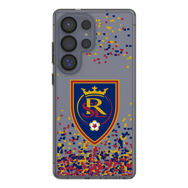 Real Salt Lake Confetti Galaxy Clear Phone Case for Samsung Galaxy