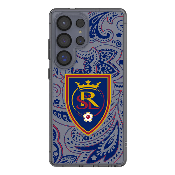 Real Salt Lake Paisley Galaxy Clear Phone Case for Samsung Galaxy