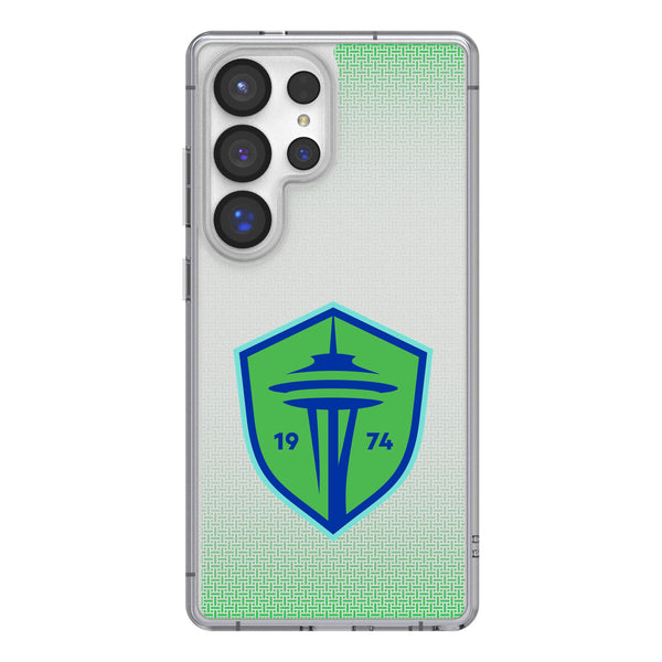 Seattle Sounders FC Linen Galaxy Clear Phone Case for Samsung Galaxy