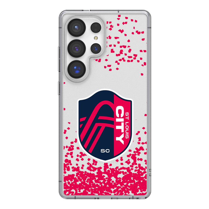 St. Louis CITY SC Confetti Galaxy Clear Phone Case for Samsung Galaxy