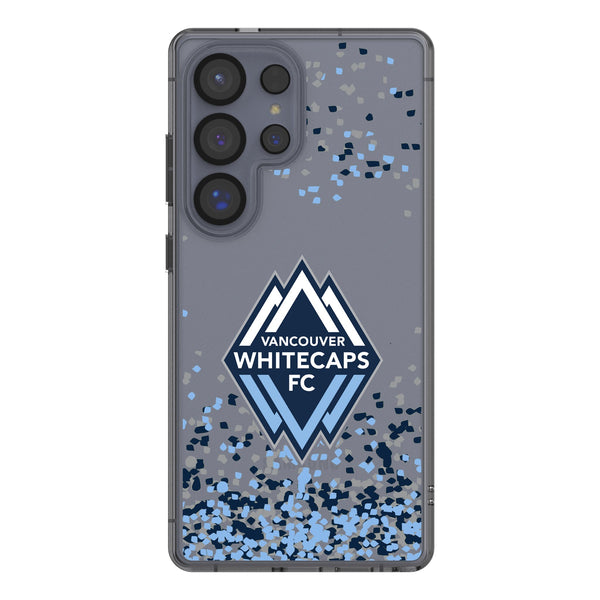 Vancouver Whitecaps Confetti Galaxy Clear Phone Case for Samsung Galaxy