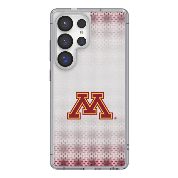 University of Minnesota Golden Gophers Linen Galaxy Clear Phone Case for Samsung Galaxy