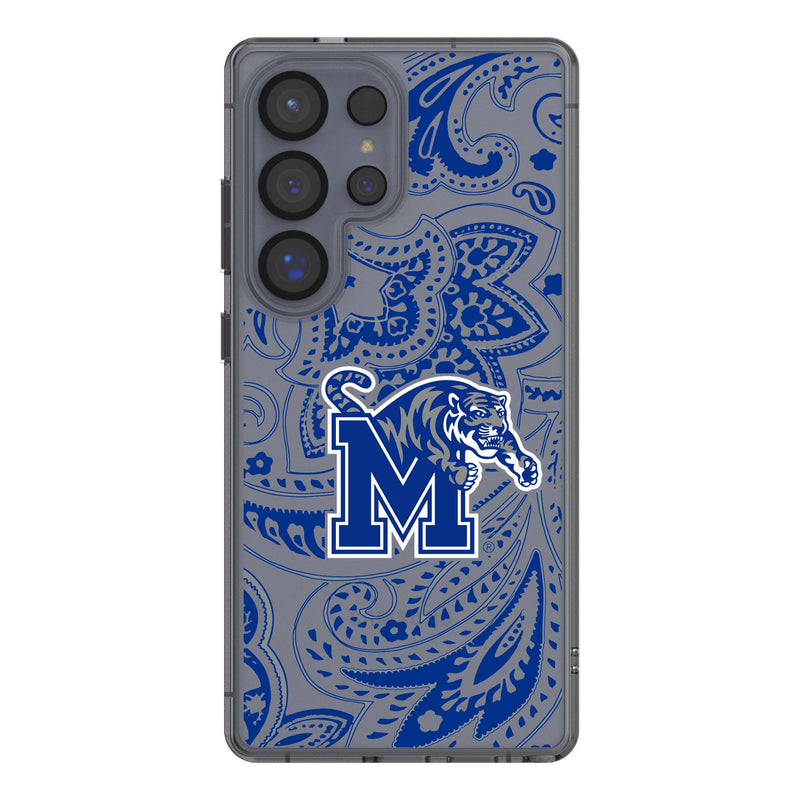 University of Memphis Tigers Paisley Galaxy Clear Phone Case for Samsung Galaxy