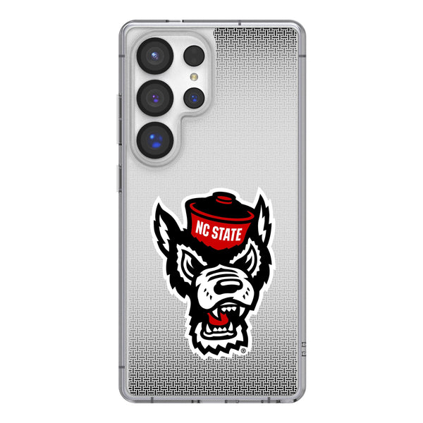 North Carolina State University Wolfpack Linen Galaxy Clear Phone Case for Samsung Galaxy