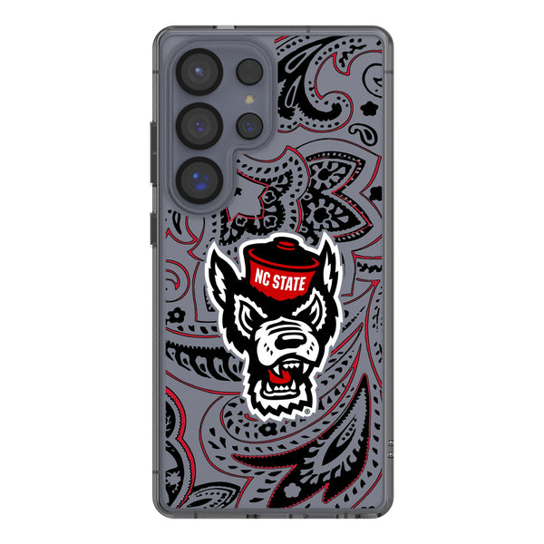 North Carolina State University Wolfpack Paisley Galaxy Clear Phone Case for Samsung Galaxy