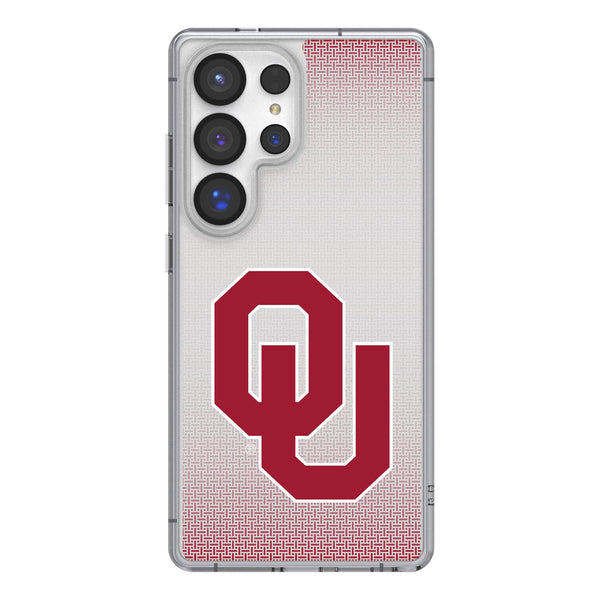 University of Oklahoma Sooners Linen Galaxy Clear Phone Case for Samsung Galaxy