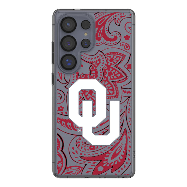 University of Oklahoma Sooners Paisley Galaxy Clear Phone Case for Samsung Galaxy