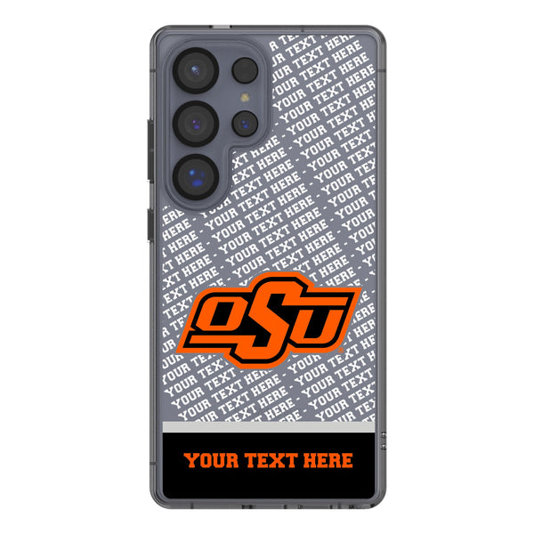 Oklahoma State University Cowboys Personalized EndZone Plus Galaxy Clear Phone Case for Samsung Galaxy