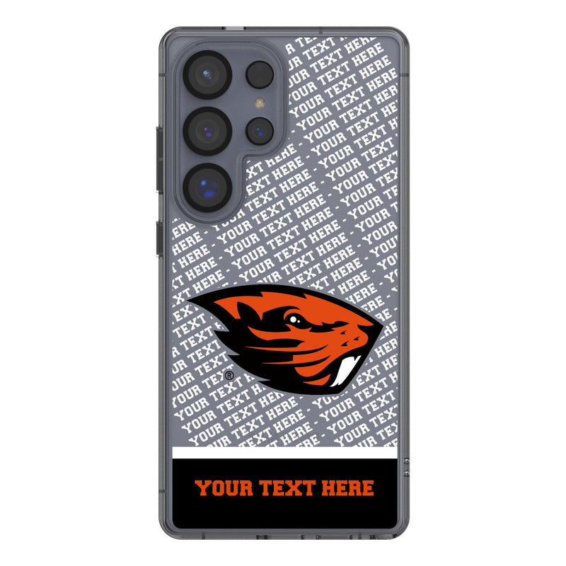 Oregon State University Beavers Personalized EndZone Plus Galaxy Clear Phone Case for Samsung Galaxy