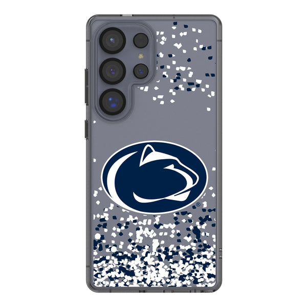 Pennsylvania State University Nittany Lions Confetti Galaxy Clear Phone Case for Samsung Galaxy